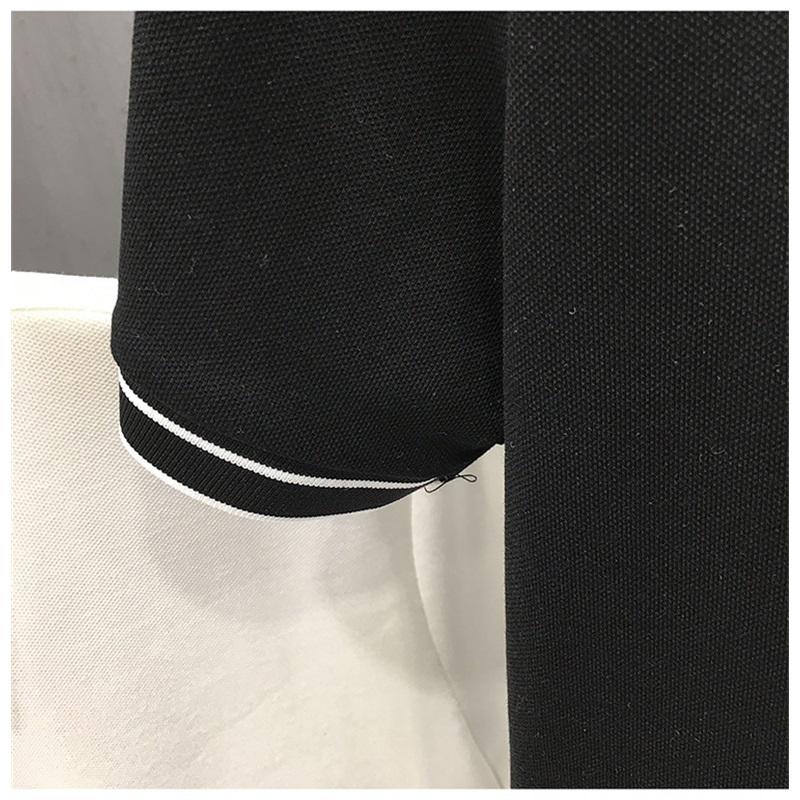Summer Ice Silk Short Sleeve Polo Shirt For Men Contrast Trim Collar Business Casual Breathable And Quick-dry Cross-border Hot Sale