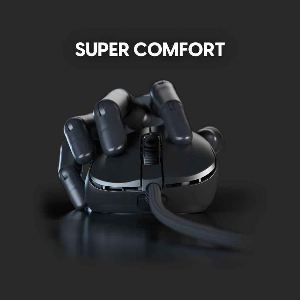 Pulsar Gaming Gears Xlite Wired Medium Wired Gaming Mouse Ultra Light 52g 1ms 26000 DPI Optical Sensor PAW3395