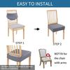 Solid Color Chair Seat Cover Removable Anti-dirty Chair Slipcover Elastic Seat Protectors  Holiday