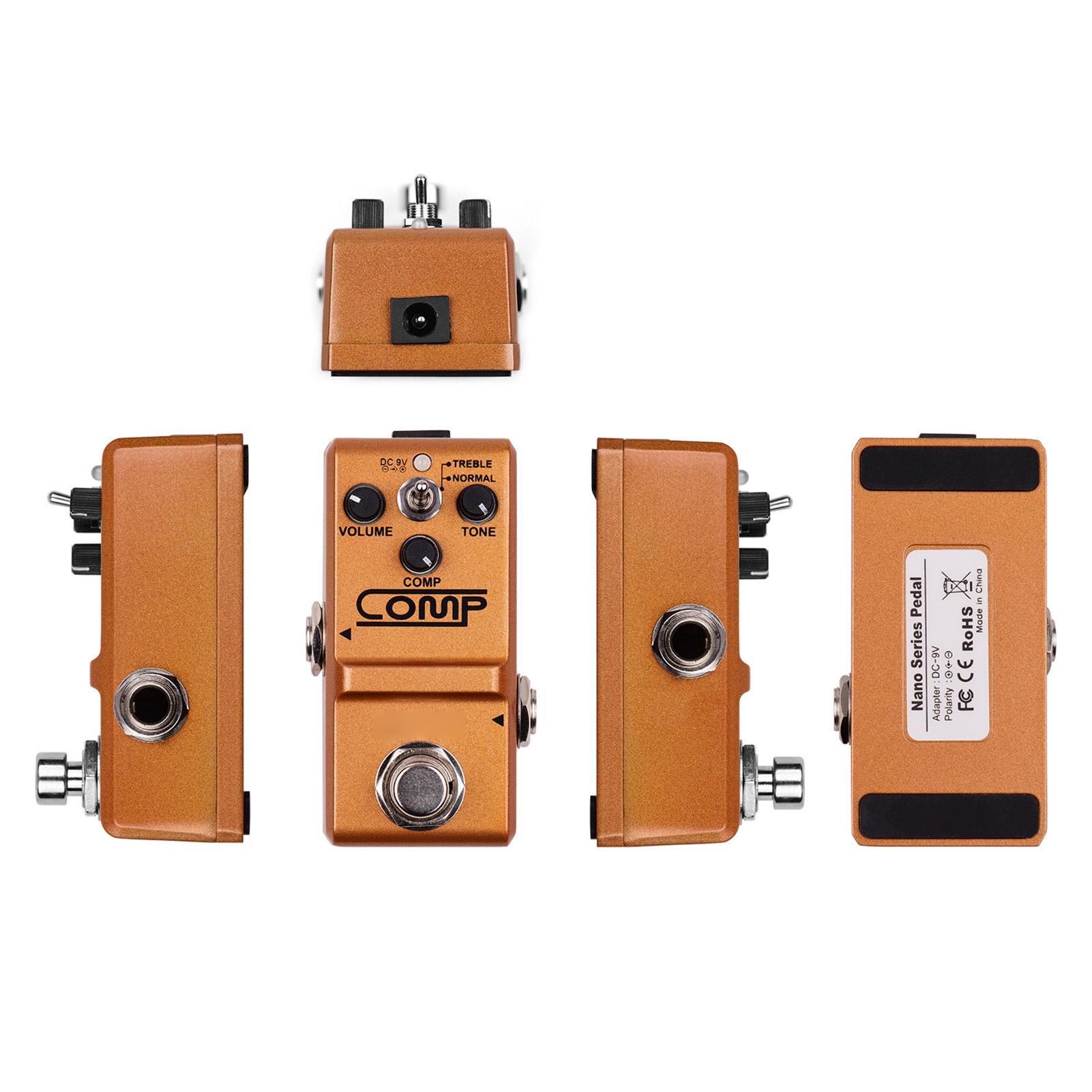 

Компрессор Rowin Педаль для гитары Педаль эффектов True Bypass оранжевый