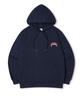Quantum Oversized Brushed Print Hooded Sweatshirt