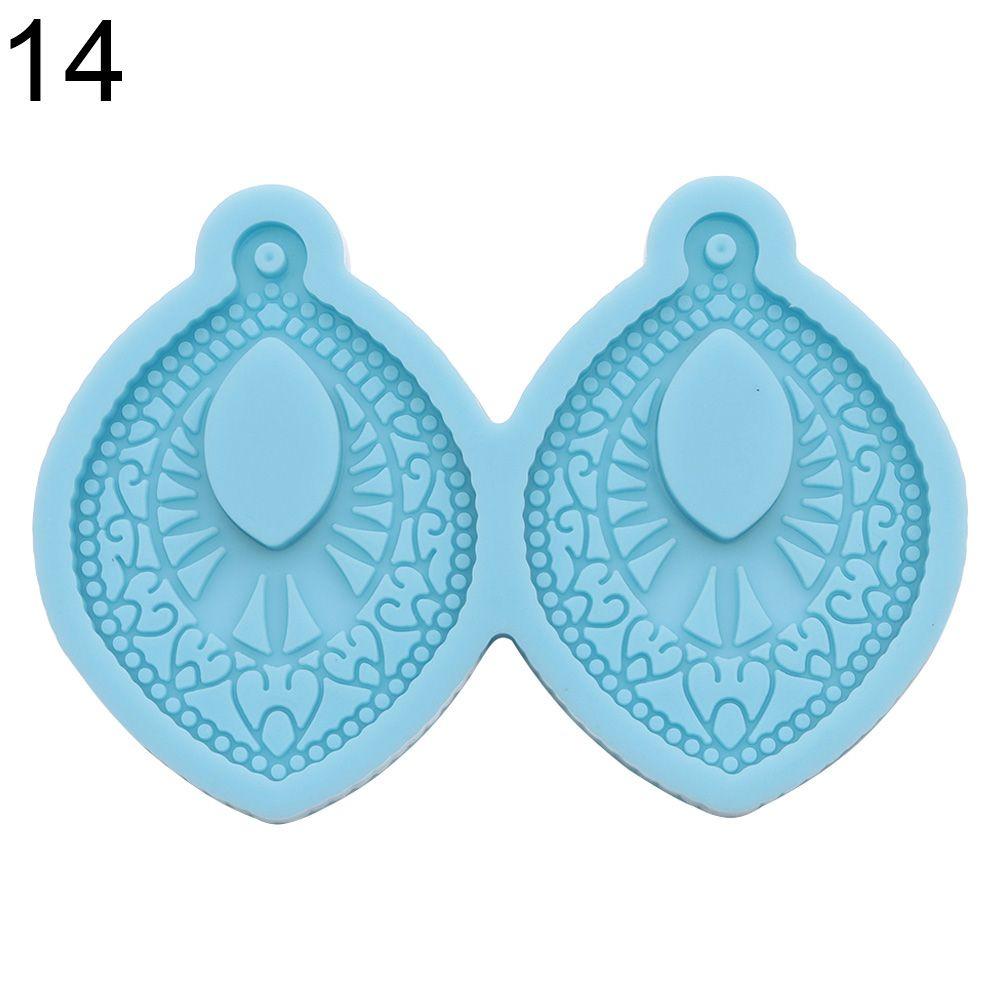 Jewelry Casting Mould Silicone Earrings Mold Epoxy Resin Mold Ear Studs Keychain Pendant