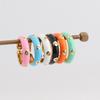 Colorful Enamel Gold Color Open Band Rings For Women Girl Cubic Zircon Neon CZ Stack Stacking Finger Ring