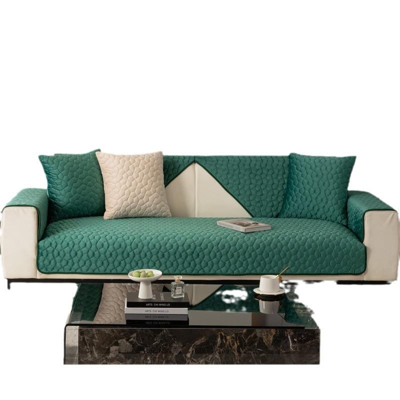 Plush Sofa Cushion Fabric Winter Anti-slip Flannel Sofa Cushion Sofa Towel Sofa Cover Cover Thickened Simple