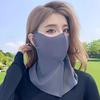 Sun-proof One-piece Mask Long Eye Protection Female Summer UV Dust Sun Protection Neck 3D Ice Silk Mask