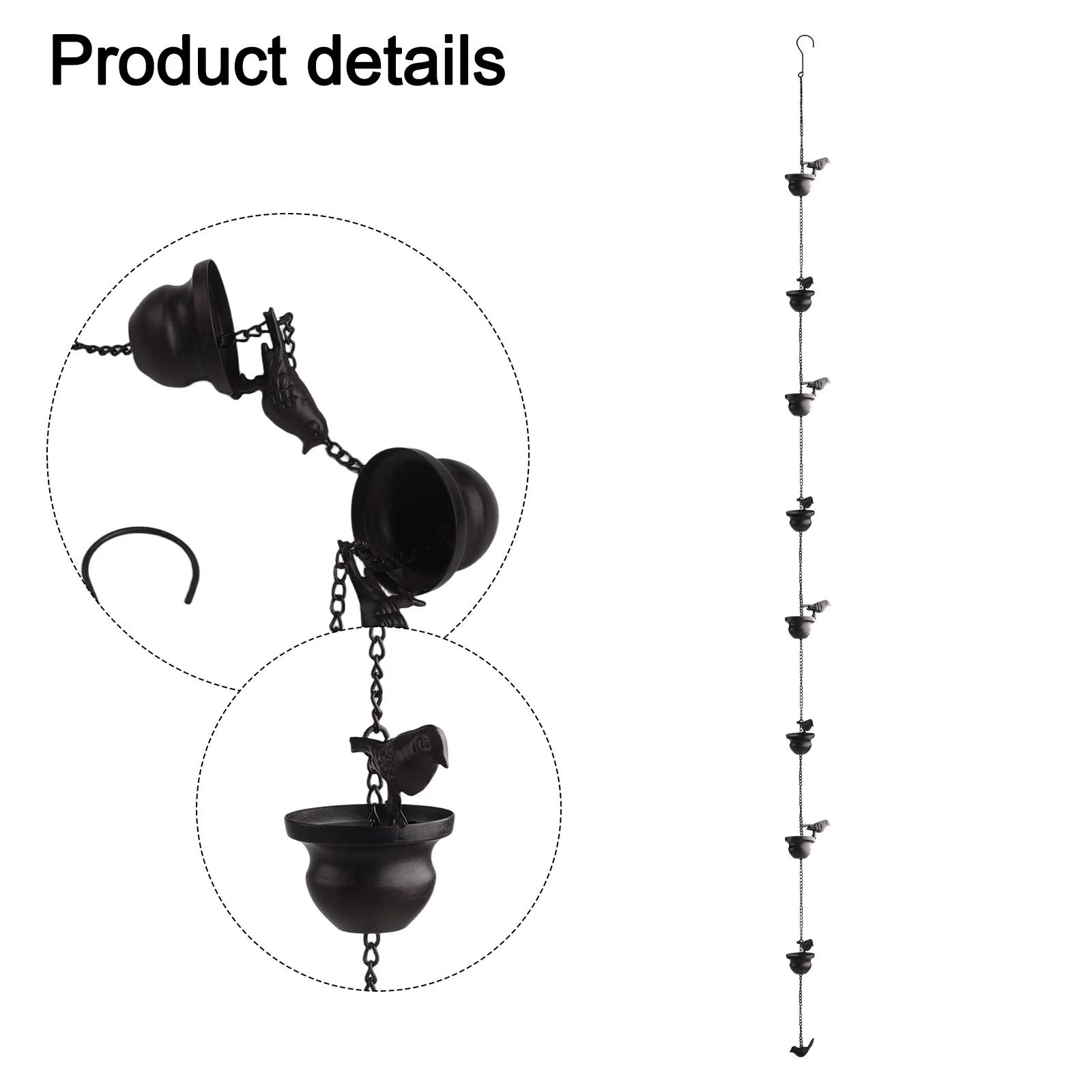 

Rustic Rain Chain With 8 Metal Birds For Outdoor Use In Gardens Patios Or Courtyards Enhances Natural Drainage Aesthetics China Mainland