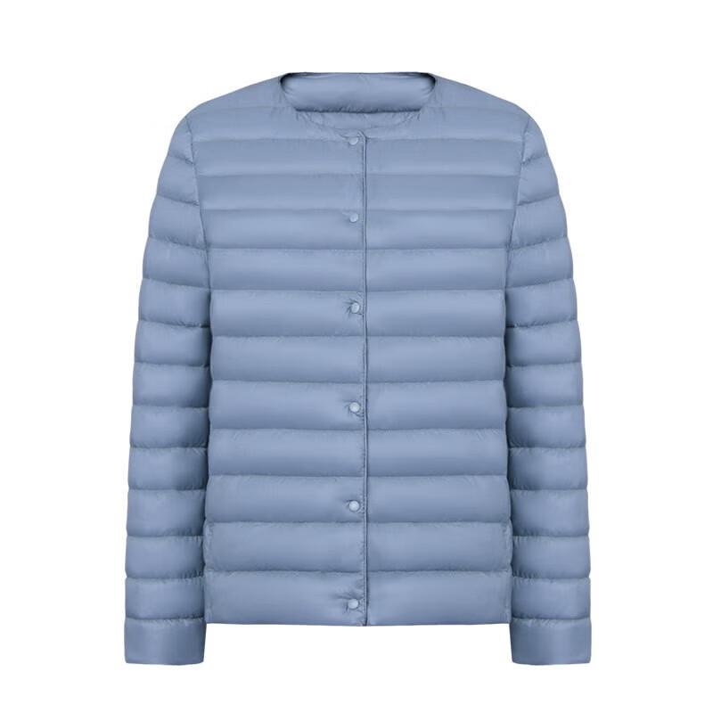 Tri-polar Women's Lightweight Round Neck Down Jacket