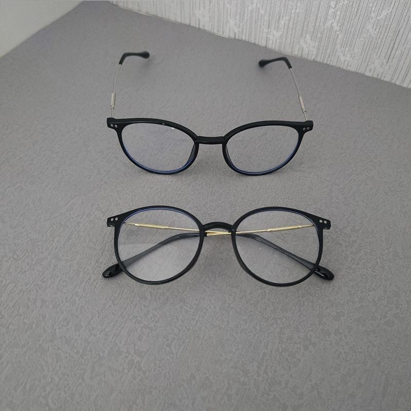 2 Pairs Per Set Basic Classic Anti Blue Light Blocking Glasses Vintage Men Women Office Outdoor Female Accessory Eyewear