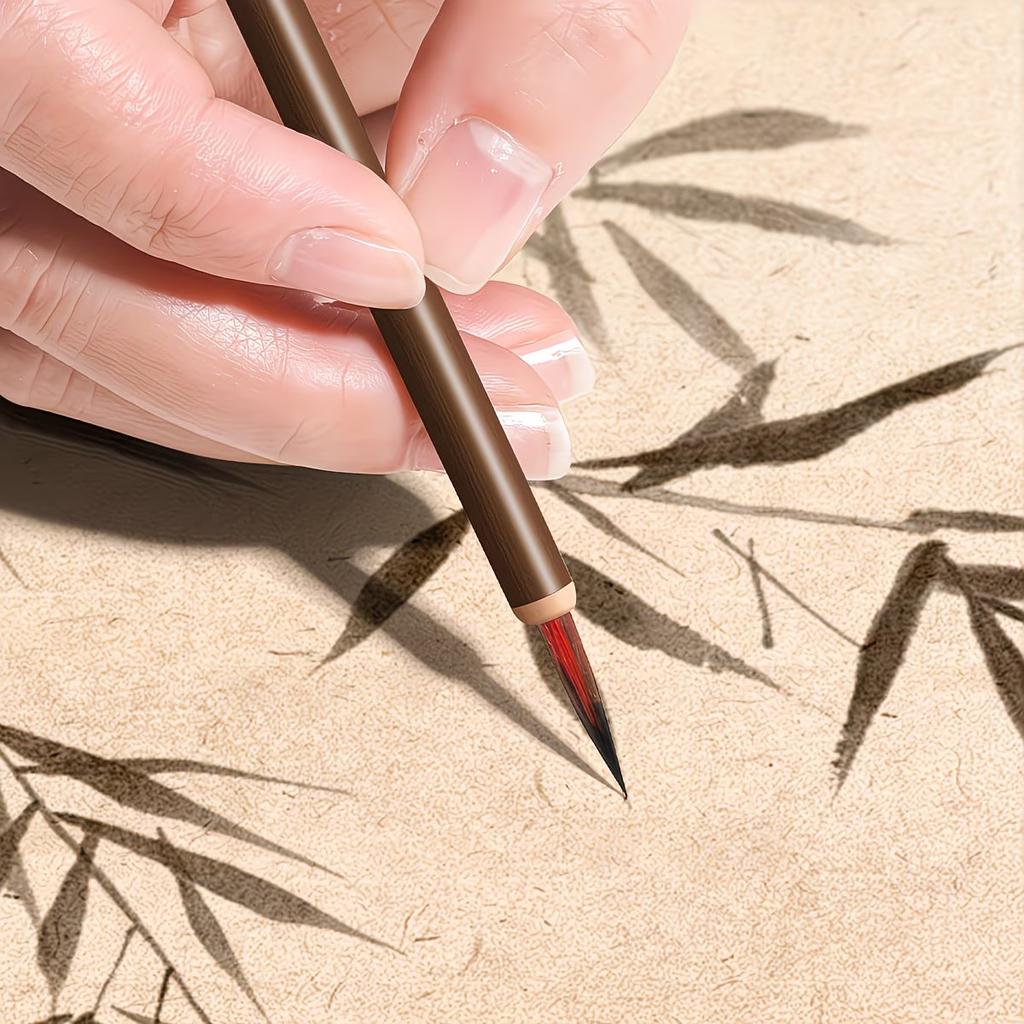 11pcs, Painting Brush Set, with Bamboo Bag - High-Quality Watercolor And Traditional Calligraphy Brushes, Suitable for Artist