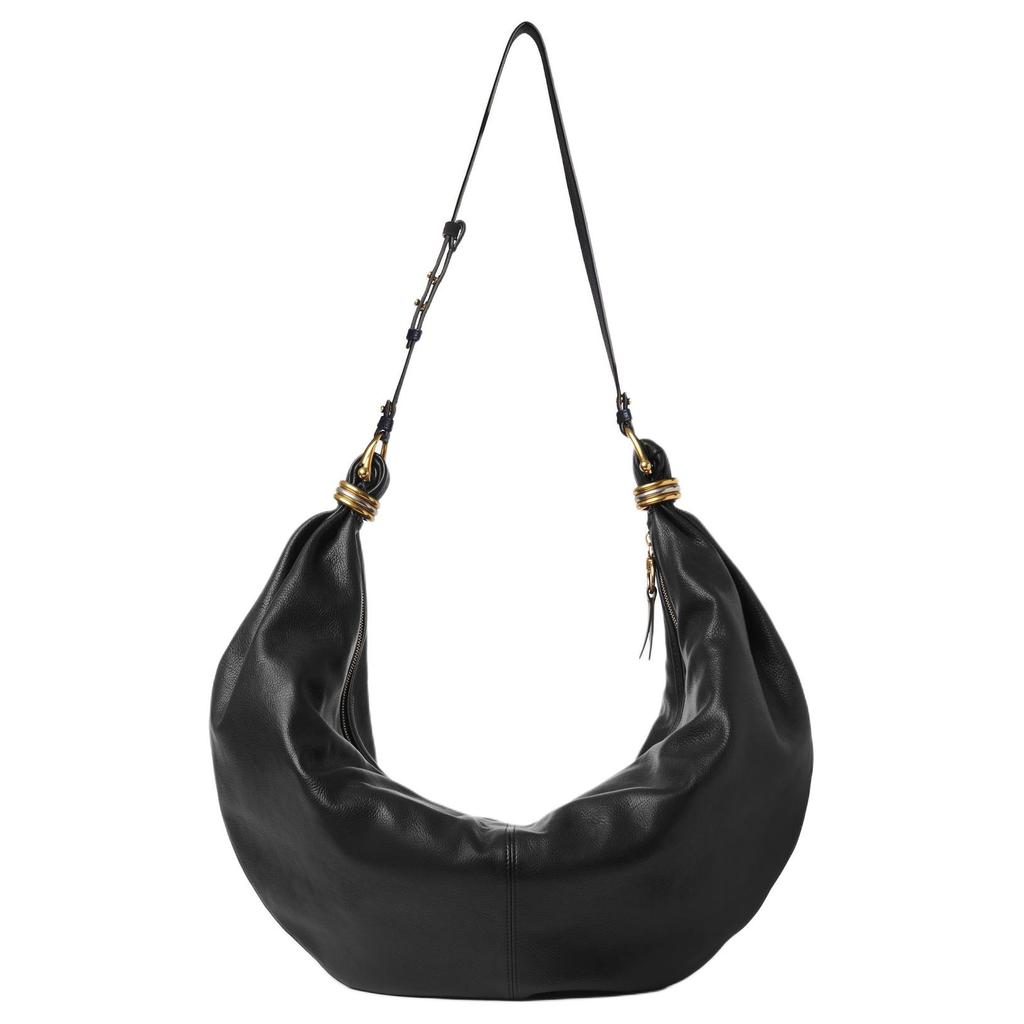 Chloe Bracelet Adjustable Detachable Shoulder Strap Zipper Closure Pebbled Leather With Shiny Pebbled Calfskin Shoulder Bag Large CHC24-AS610N72-001