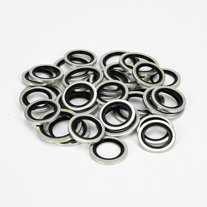 50/100/200PCS Bonded Seal Washers Zinc Plating Sealing Ring Gasket for Sump Plugs Oil M6 M8 M10 M12 M14 M16 M18 M20 M22 M30 Ring