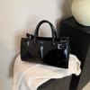 Na portable commuter bag new fashion women's shoulder bag oil wax leather retro bag