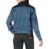 Levis FW22 Color Block Lapel Single-Breasted Casual Denim Jacket Women Jackets Blue A0324-0005
