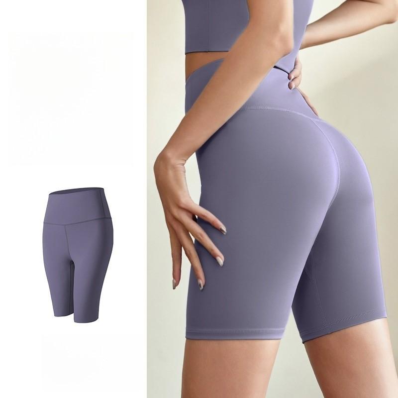 Καλοκαιρινά Γυναικεία Αθλητικά Σορτς με Γοφούς Ροδάκινου Ψηλόμετρα Ελαστικά Σφιχτά Κολάν Γιόγκα Αθλητικά Κοντά Παντελόνια