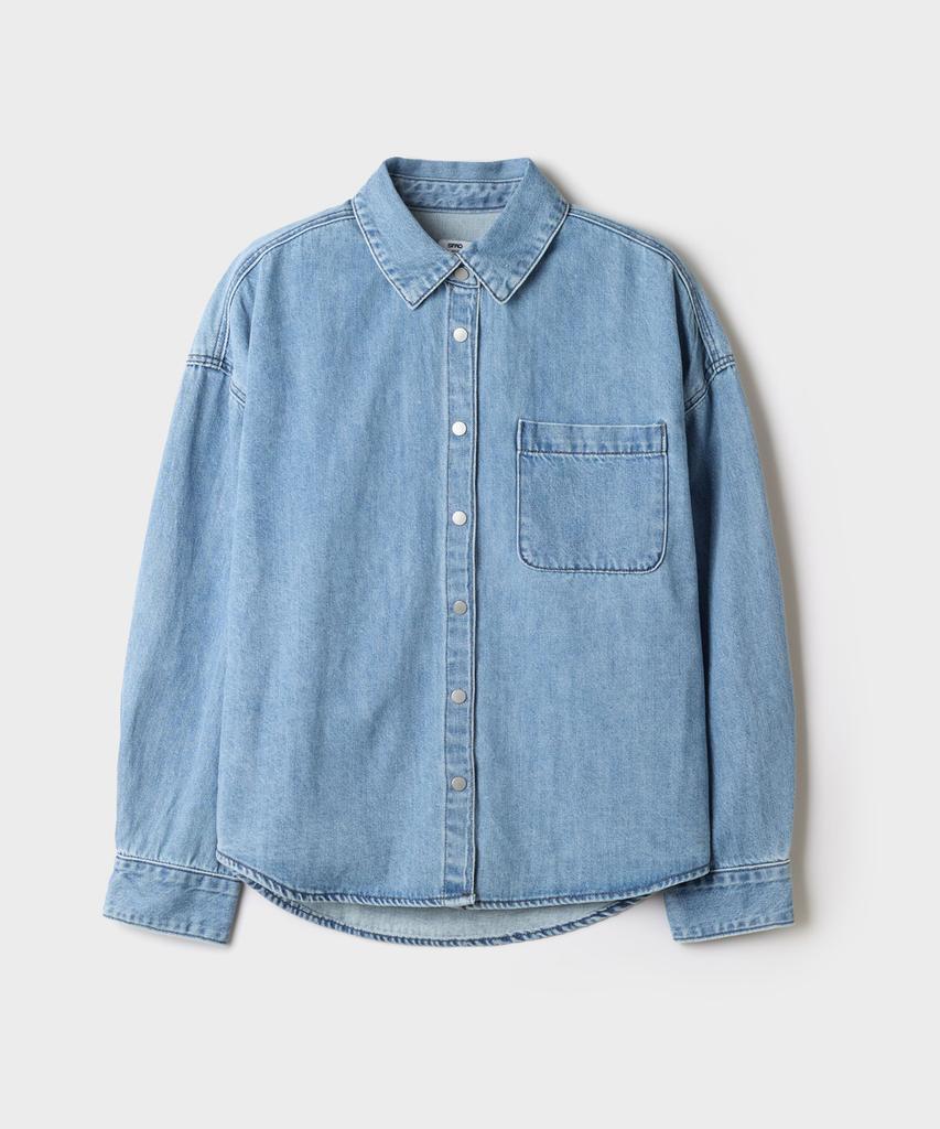 SPAO Women'S Denim Shirt-Style Jacket_Spjeg49G03