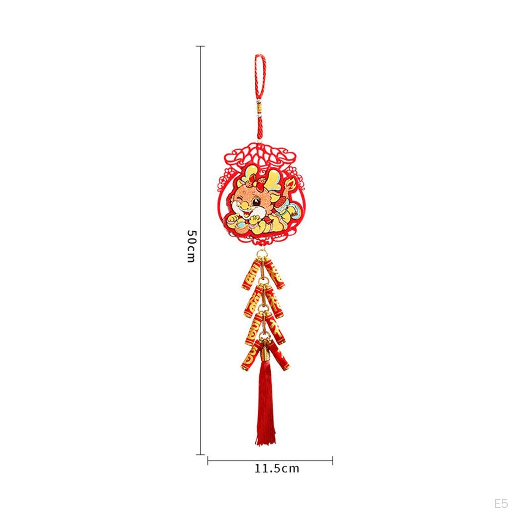 Chinese Year Hanging Decoration Charm Tassel Pendant Traditional Spring Festival Decor for Wall