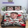 Julian Alvarez River Plate Carte da Poker Set Copripiumino Stampa 3D Set Biancheria da Letto Stella del Calcio Senza Imbottitura Decorazione Camera da Letto