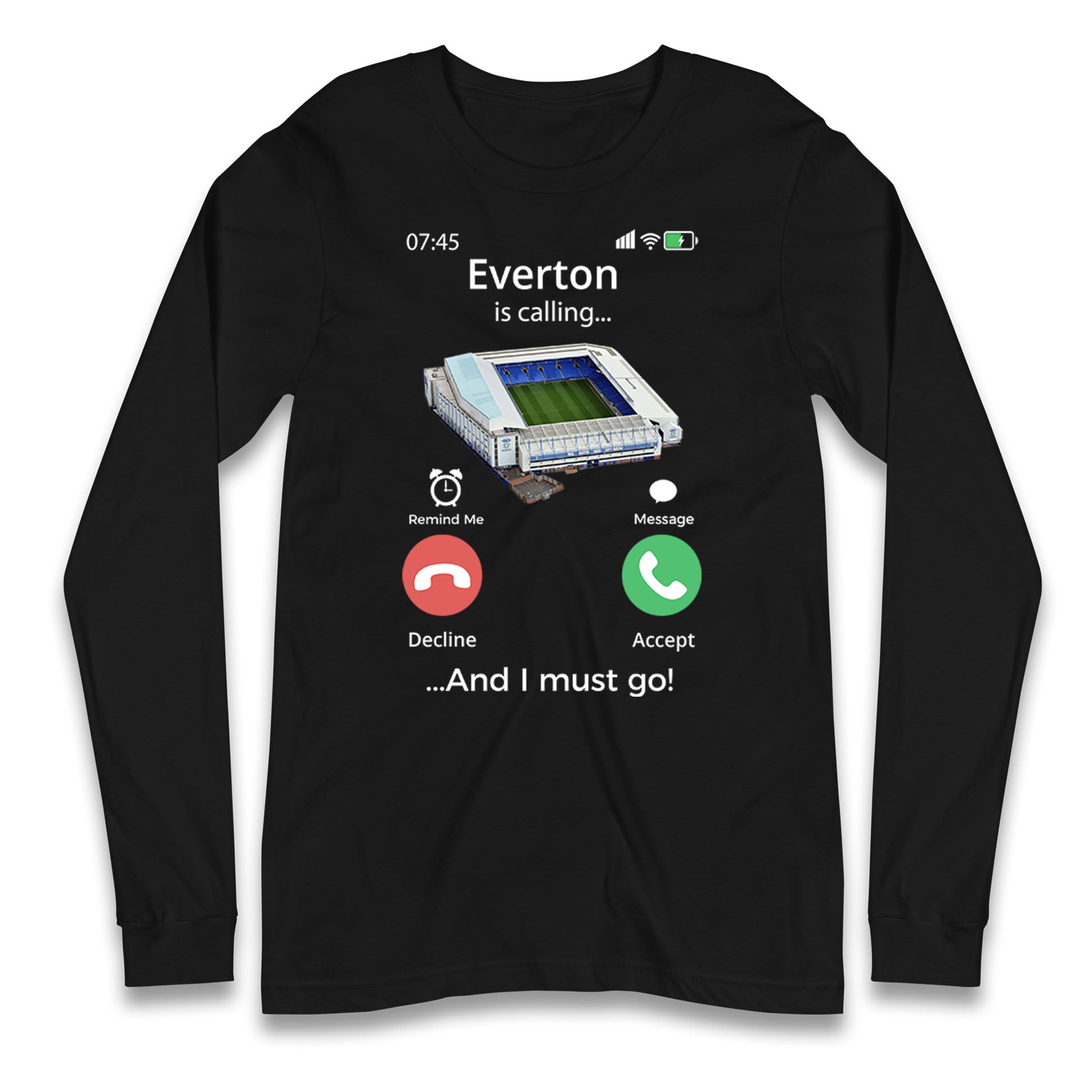 Everton Football Unisex Mens T Shirt Womens Tops Tees Everton Is Calling Top 4XL