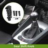1m Automatic and Manual Universal Shift Knob with 3 Adapter Resin Black 1 Set