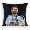 BBernardo SSilva  MidCourt Pillow Case Antidustmite Pillowcase Invisible Zipper Silky Short Plush Sofa Cushion Cover