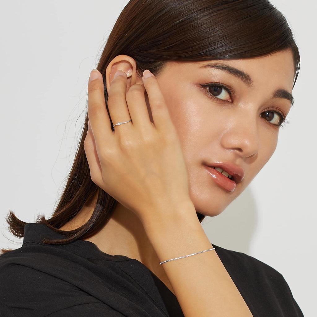 Kettenarmband Pt850 Platin Venezianische Breite Länge 18cm [Lara Christie] ca. 0,85mm. 1,5g lb97-0002-pt