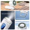 Foldable Portable Desktop Fan with Digital Display Portable Handheld Turbo Fan 4000mAh Battery for Travel Outdoor Home Office