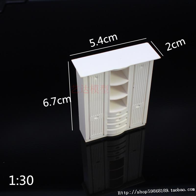 1:30 Scale DIY Construction Sand Table Model Materials for Students: Indoor Furniture, Bed, Wardrobe, Table, Sofa