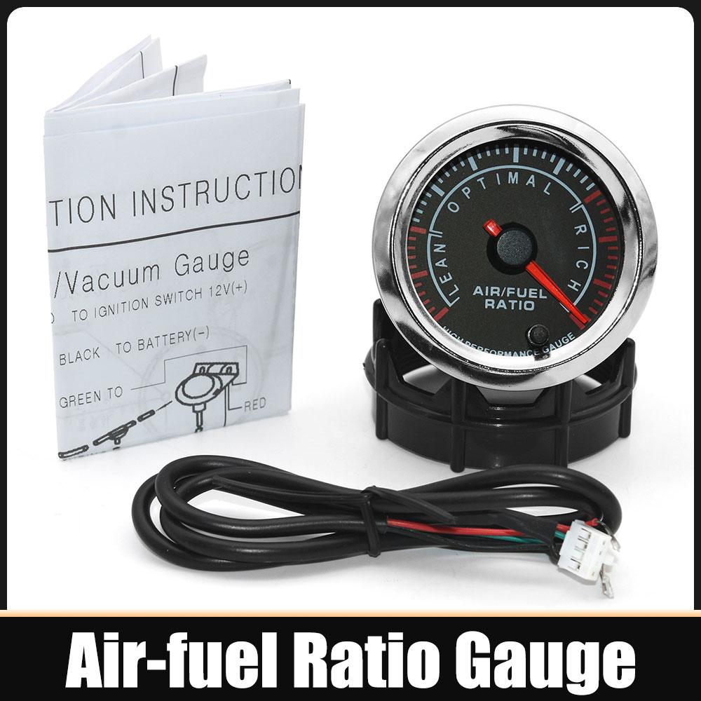 New 12V 2'' 52mm 7 Colors LED Car Boost Gauge Water Temperature Oil Temp Oil Press Air Fuel Ratio Voltmeter Tachometer RPM Gauge