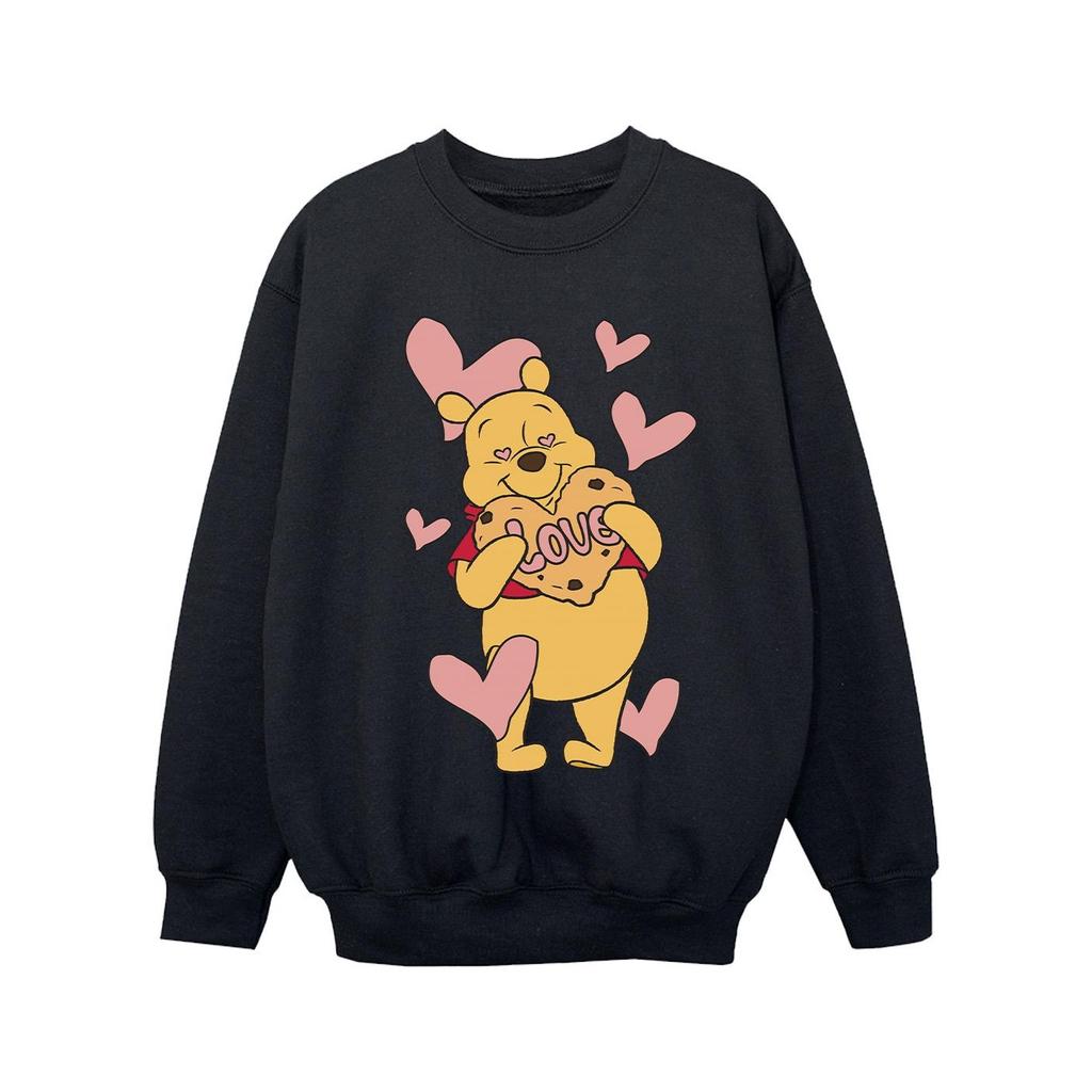 Winnie the Pooh Girls Love Heart Cookie Sweatshirt