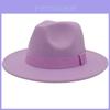 British Style Jazz Hat For Women Men With Wide Brim Cotton Summer Sun Protection Fashion Fedora