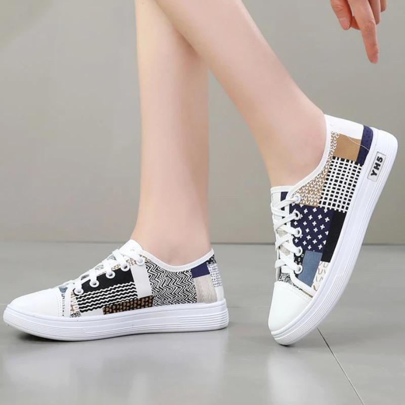 Fashion Original Soft Lace Up Women's Shoes Sale On Offer Aesthetic Casual Comfortable and Elegant Light Cheap Korean 39 Ladies Footwear