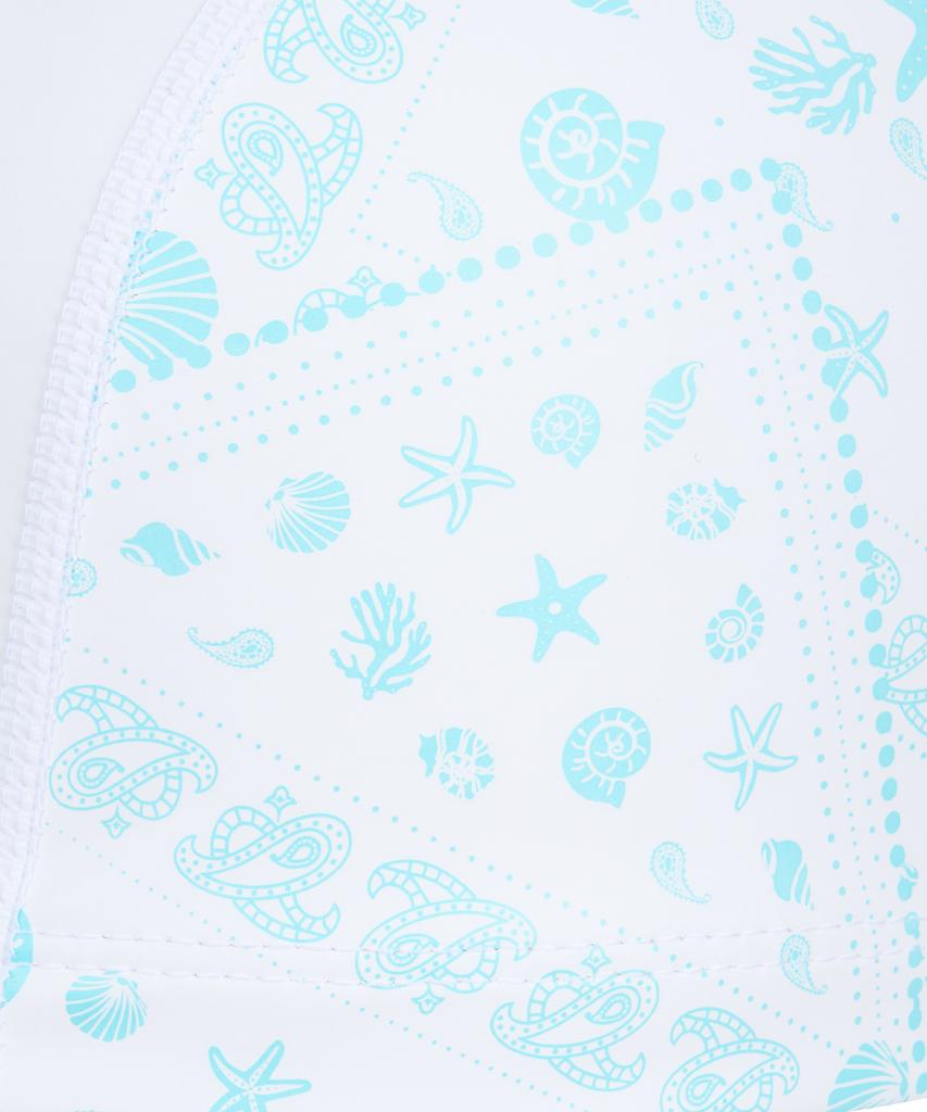 Lenomasuyeongbog Adult Beach Pattern Urethane Coated Swim Cap White Ro-Rc2G009-Wh