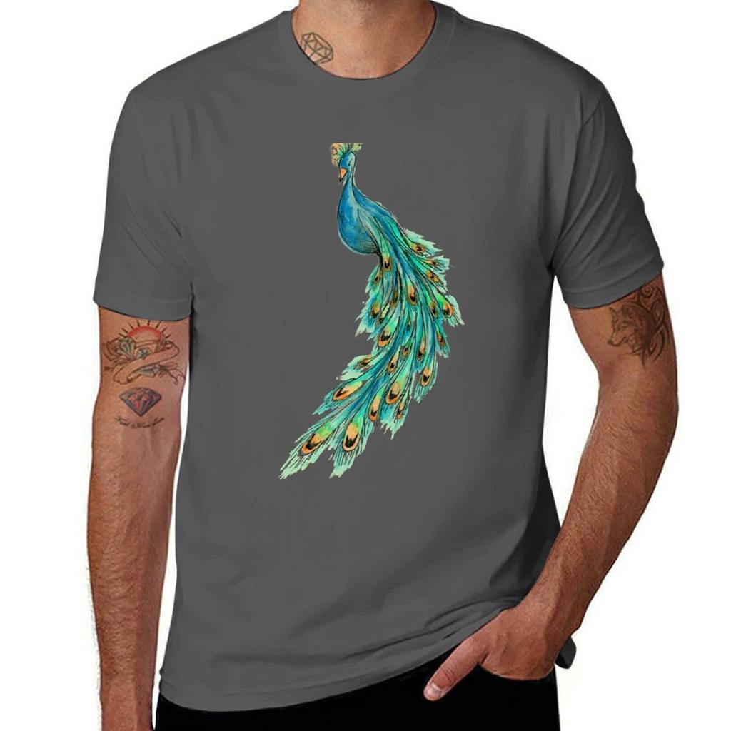 Peacock T-Shirt Worker Basic Short Sleeve Tee