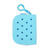 New Holes Soft Silicone Mini Wallet Zipper Coin Purses Card Holder Money Bag Women Girls Zipper Change Pouch St