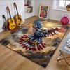 Majestic American Eagle Patterned Carpet, Non Slip Mat Suitable for Living Room and Bedroom Sofas
