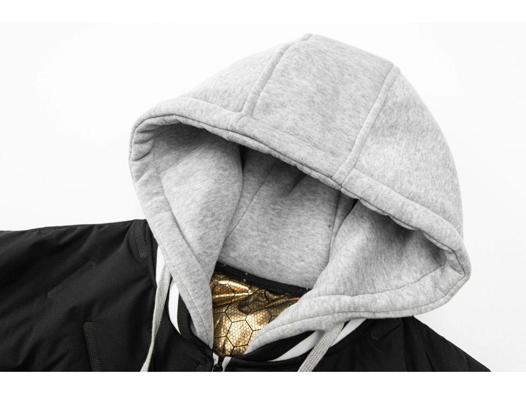 Plus Size European American Hooded Men's Ultrasonic Down Cotton Vest Jacket