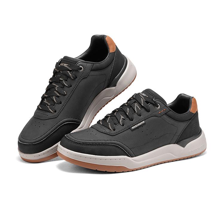 Skechers Mens USA Street Wear Lightweight Comfortable Simple Classic Fashion Casual Lazy Style Low-Top Skate Shoes Men sneaker Black 211250-BLK