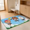 ANIME B-Brown Bear Floor Mat Absorbent Floor Mat Non-Slip Entrance Rug for Bathrooms Restrooms and Toilets