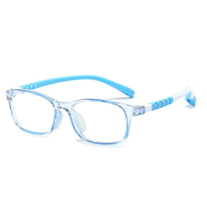 Childrens Silicone Glasses Frame With Blue Light Blocking For Elliptical Face Shape