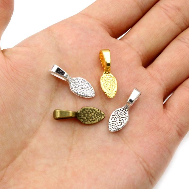 15x5mm 21x7mm 40pcs Antique Silver Plated/Bronze/Gold Colors Bail Connectors Handmade Charms Pendant:DIY for bracelet necklace