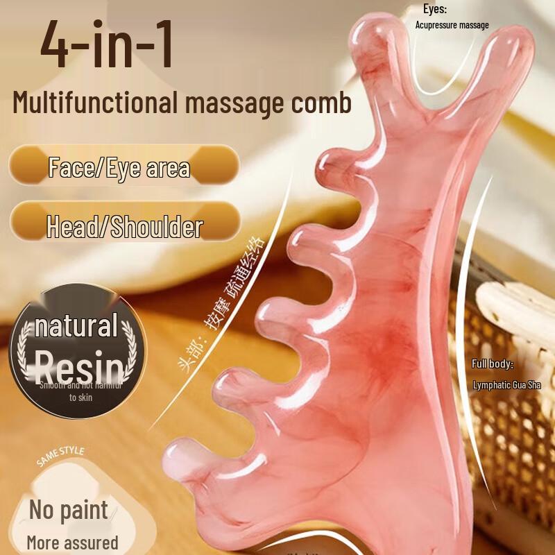 4-in-1 Multi-functional Resin Scalp & Face Massage Comb