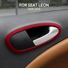 BEV1 Top Suede Trim Sticker For Seat Leon 2005 2006 2007 2008 2009 2010 2011 2012 LHD RHD Car Door Handle Switch Interior Accessories