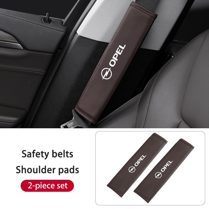 For Opel Car Seat Belt Cover Decor Shoulder Protection Safety Seatbelt Insignia Corsa Zafira Mokka Grandland Antara Ampera HT7