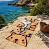 Animal c-capybara Towel Extra Large Beach Towel Quick Dry Sand Free Super Absorbent Lightweight