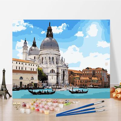 DIY-Malen-nach-Zahlen-Ölgemälde-Set, Leinwand, DIY-Ölgemälde nach Zahlen, Wandkunst, Dekorationen für Zuhause, Geschenk, Kunst und Hobbys