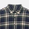 UNIQLO Plaid Single-Breasted Point Collar Long Sleeve Shirt Women shirts Light-Blue 462406-67