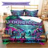 Name Custom Chucky Pattern Bedding Set Quilt Cover Pillowcase Home Decor Gift (1 * duvet cover + 2 * pillowcase, without core)