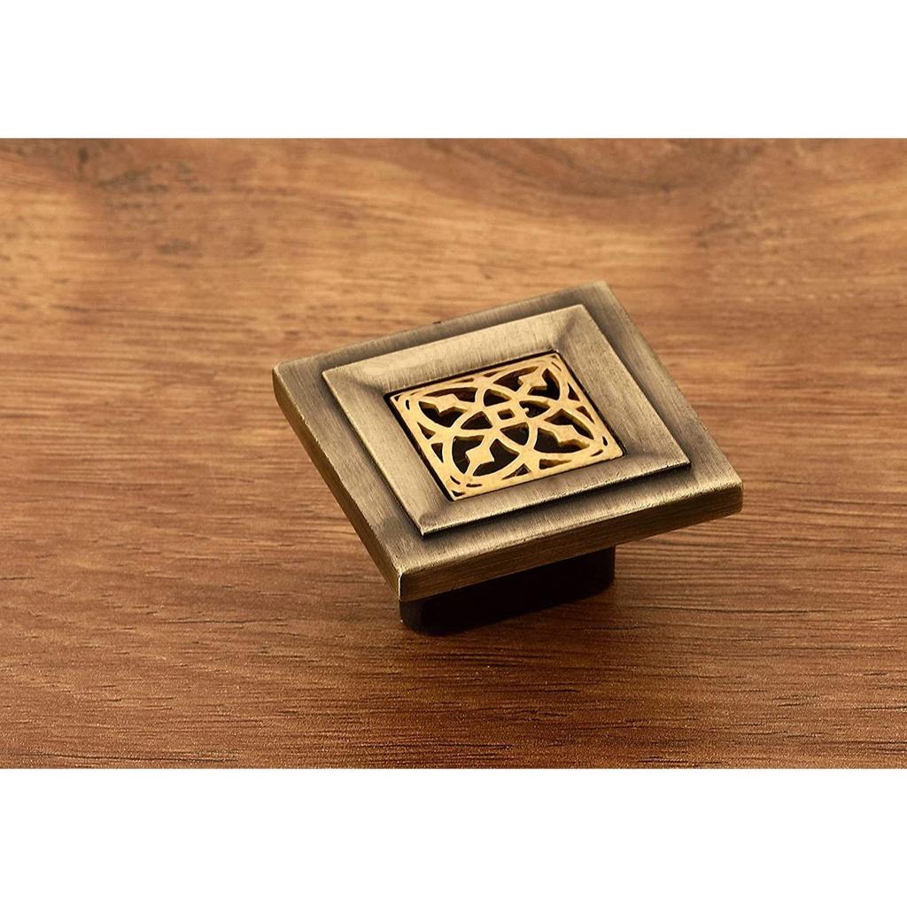 Antique Brass Cabinet Knob/Wardrobe Door Knobs/Cupboard Drawer Pull Handle/Kitchen Drawer Knob (Knob Antique, 10 Pcs)