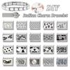 Fashion Personalized DIY Gray Color Italian Charm Bracelet Heart Cat Flower Skull Bead Fit 9mm Bracelet Stainless Steel Jewelry