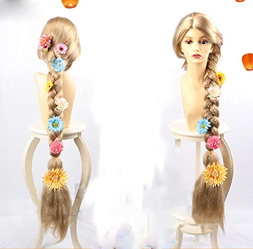 Midoriya Lavender Tangled Rapunzel Cosplay Wig for Halloween, Events, and More